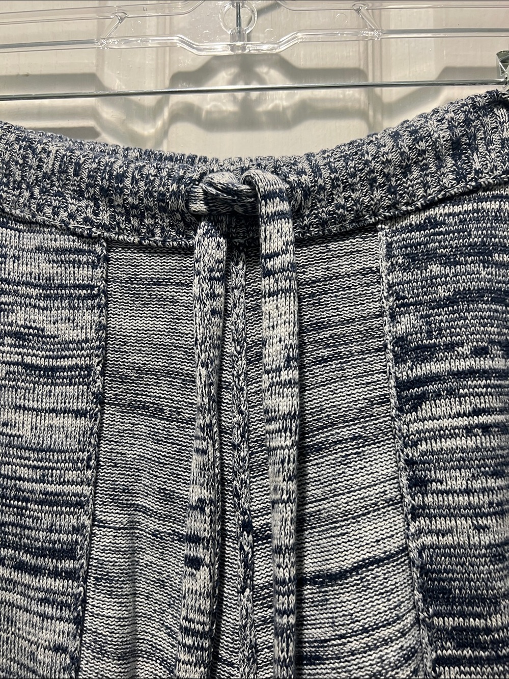 Free People Blue with White Flare Knit Pants - Picture 6 of 12